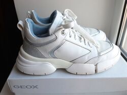 Кроссовки белые кожа Geox р.39 кросівки білі шкіра шкіряні кожаные
