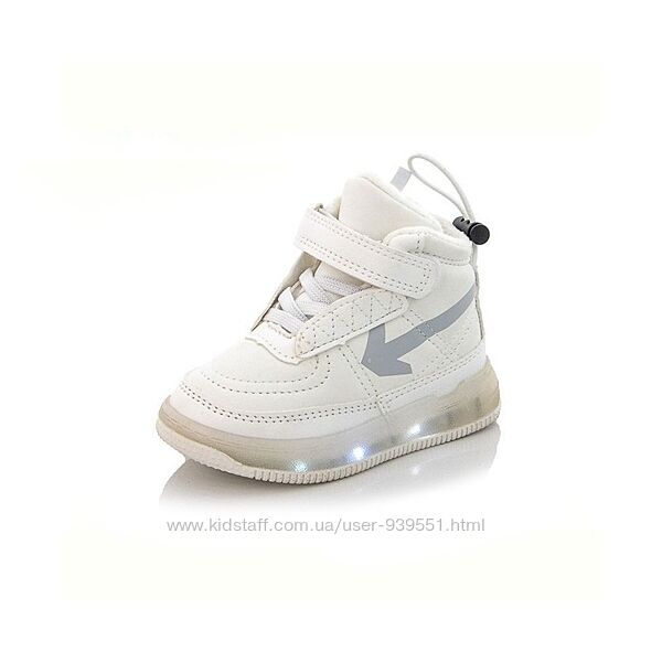 Демисезонные ботинки для девочки 21-31 Jong Golf подошва с подсветкой