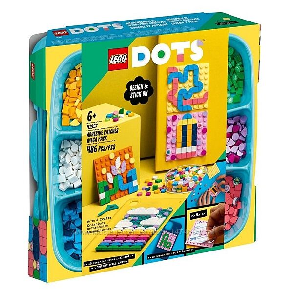 Lego Dots 41957 Мегапакет декоративних нашивок. В наличии