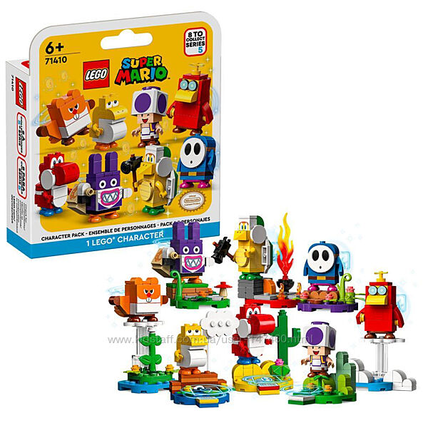 Lego Super Mario 71410 Фигурки персонажей серия 5 случайный персонаж