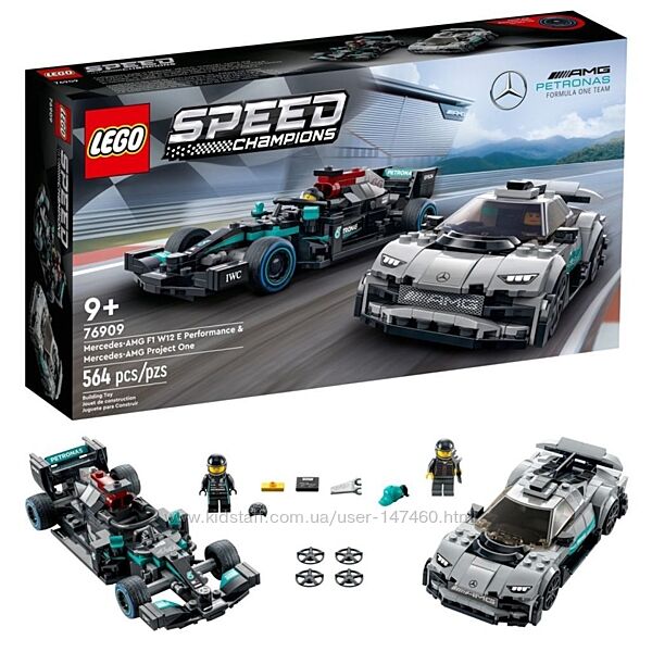 Lego Speed Champions 76909 Mercedes-AMG F1 W12 E Performance. В наличии
