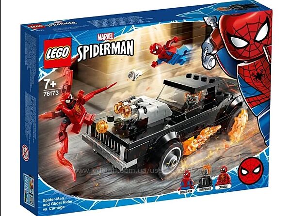 Lego Super Heroes 76173 Человек-Паук и Призрачный Гонщик против Карнажа