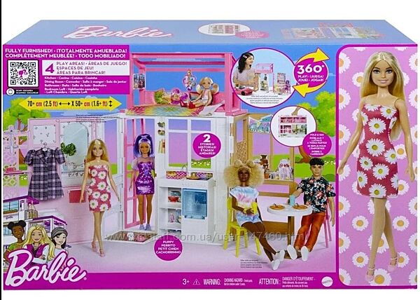 Barbie Компактный домик HCD48. В наличии