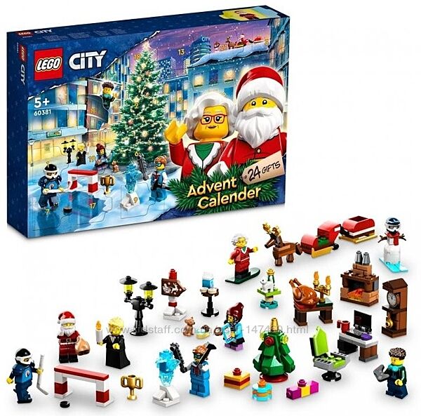 Lego City 60381 Новогодний календарь LEGO City на 2023 год. В наличии