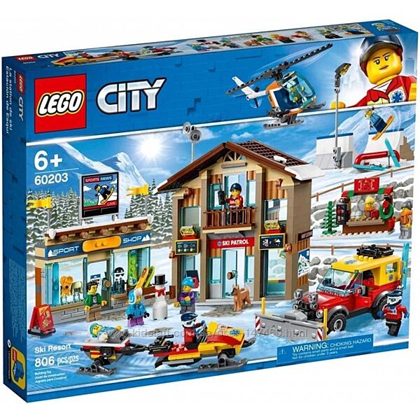 Lego City 60203 Горнолыжный курорт. В наличии