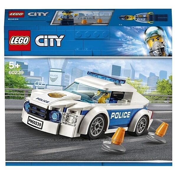 Lego City 60239 Полицейское патрульное авто. В наличии