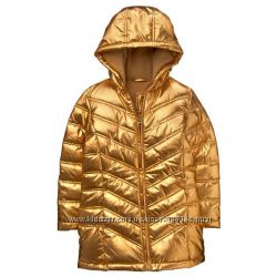 Куртка парка длинная золотая Crazy 8 еврозима на флисе Крейзи 8 5-6  лет 