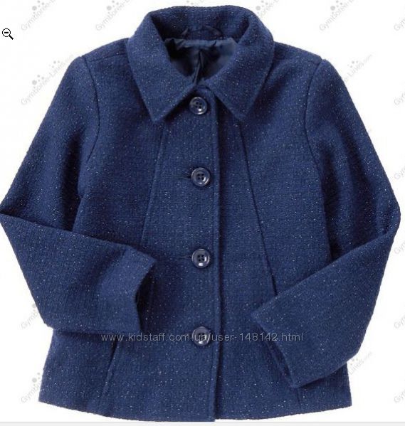 Стильный  шерстяной пиджак пальто с люрексовой нитью   Crazy8 7-8 лет