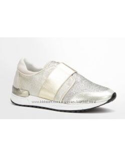 Удобные золотые кроссовки сникерсы в настоящих Камнях Vices Польша  25,5 см