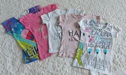 Футболки девочка 5-7 лет.