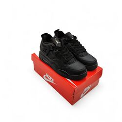 Кроссовки зимние,  nike air jordan 4, 40,41,42,43,44,45 размер, кожа, мех 