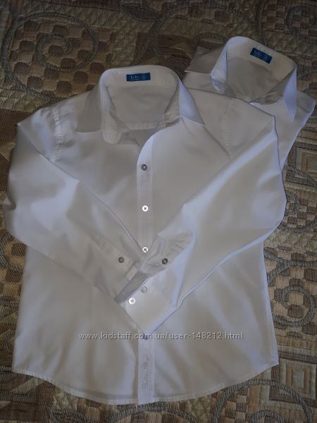 белые рубашки в школу Button Blue
