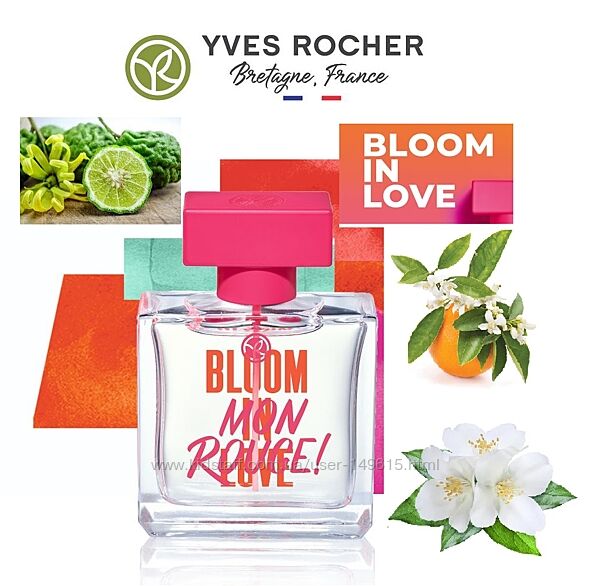 Парфюмированная Вода Mon Rouge Bloom in Love, 30мл Yves Rocher