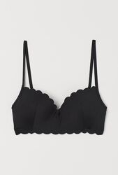 Верх от купальника, черный бикини топ от H&M в размере  85С