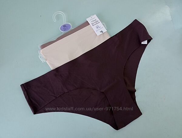 Набір з 3шт безшовні трусики від primark