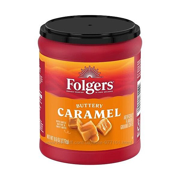 Молотый кофе Folgers Buttery Caramel из США