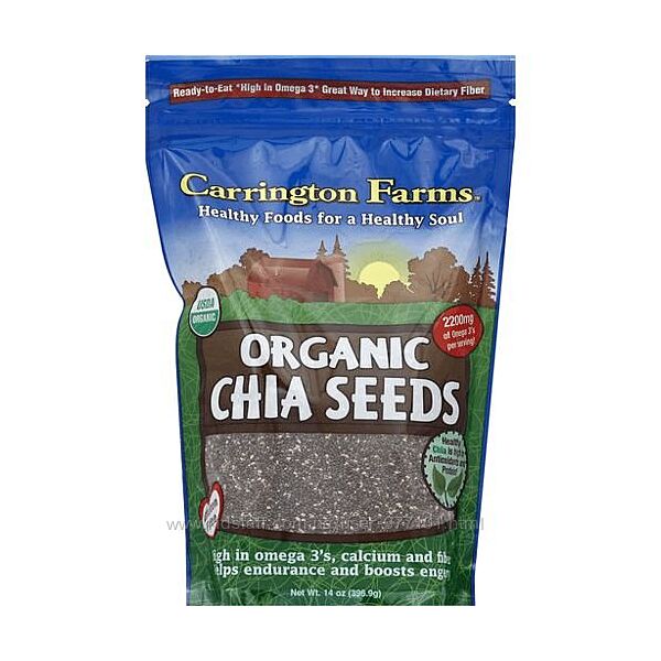 Семена чиа Carrington Farms Chia Seeds, 907 гр из США