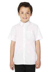 Шкільні сорочки білі з коротким рукавом для хлопчиків