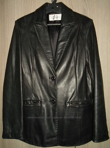 куртка пиджак женская кожаная J. Taylor размер EUR-40 UK-12