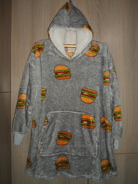 Домашняя кофта флисовая теплая большой размер UK-36/40 EUR-91/102