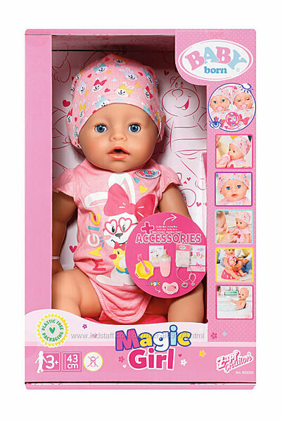 Кукла baby born, magic girl, единорог, soft touch, zapf creation, baby born
