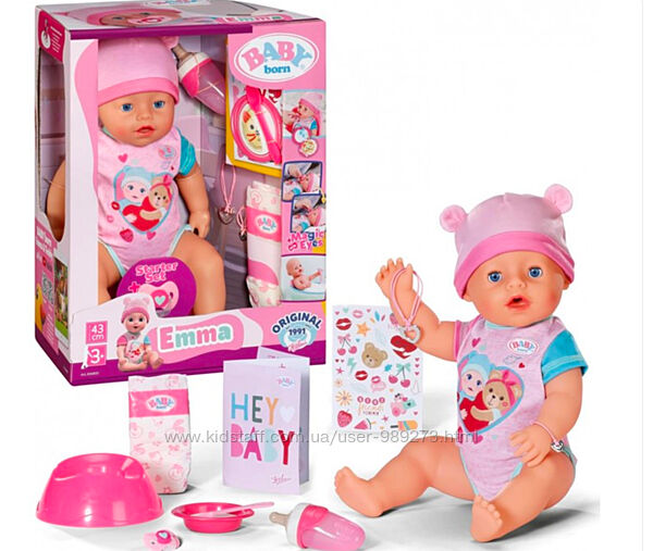 Кукла baby born, magic girl, единорог, soft touch, zapf creation, baby born