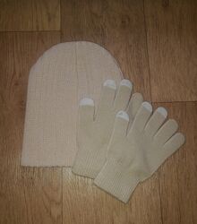Набор шапка и перчатки
