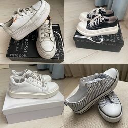 Шкіряні кеди і звичайні