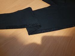 Красивые черные нарядные лосины, турция, benini р. 134-146