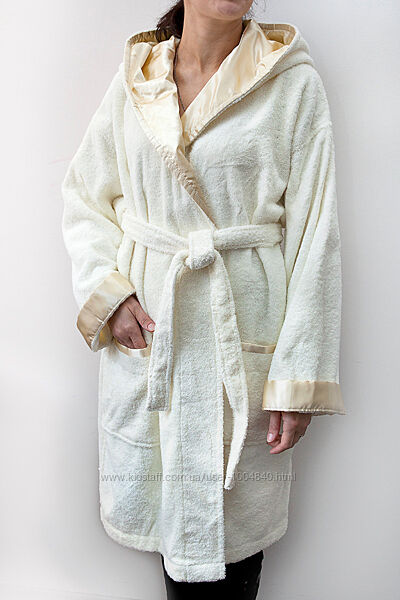 Халат махровый с капюшоном Турция