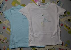 Новий комплект 2 футболка 2 шорты на девочку Impidimpi 62-68 см 3-6 м