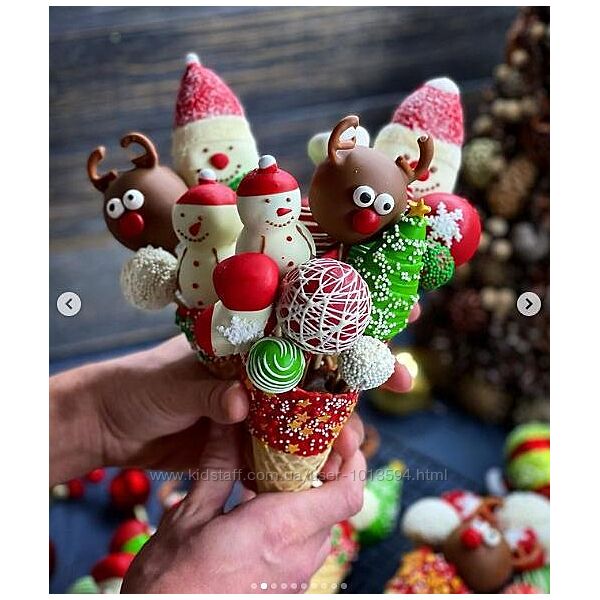 Пирожное картошка мандарины, шишки, снежок gift cookies