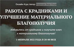 Работа с крадниками и улучшение материального благополучия Веда Мира