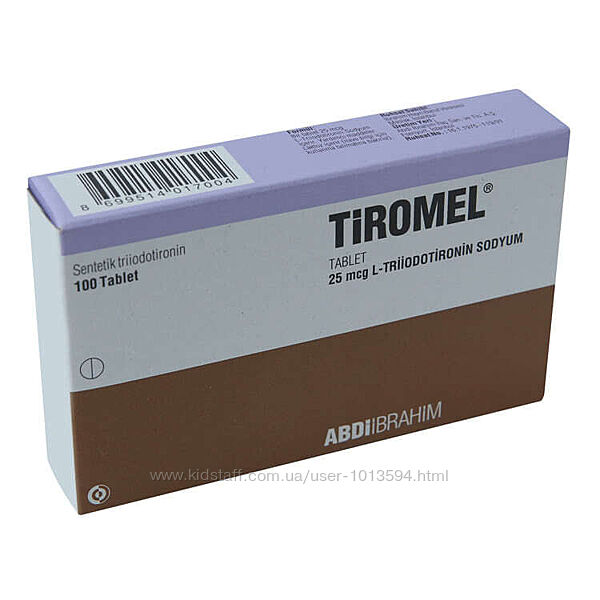 Тиромель Tiromel для щитовидной железы. Новый. Добавка Т3 турецкий