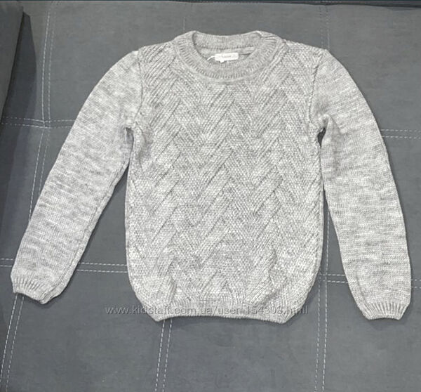 Новий вязаний джемпер дівчинці 134-140 зріст