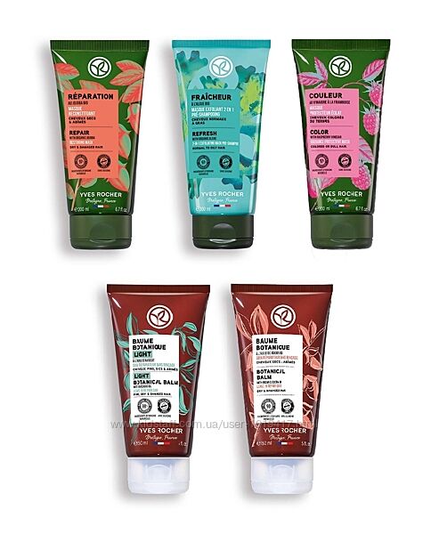 Масло, Сыворотка, Дневной и Ночной Крем для Волос Ив Роше - Новый Формат
