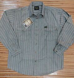 Джинсовые мужские рубашки, длинный рукав, M, L, XL