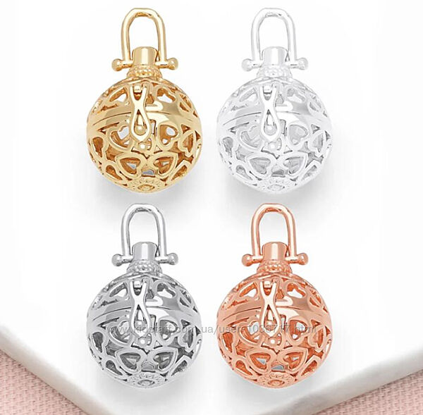 Підвіска аромокулон шар золотого кольору