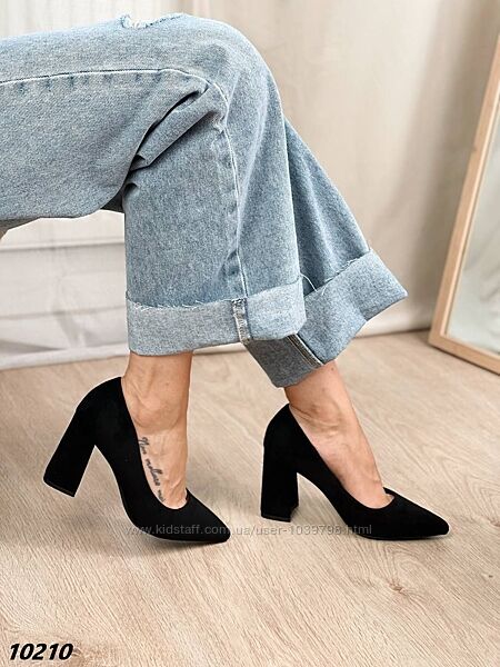 Класичні туфлі човники на зручних підборах. Відмінна якість