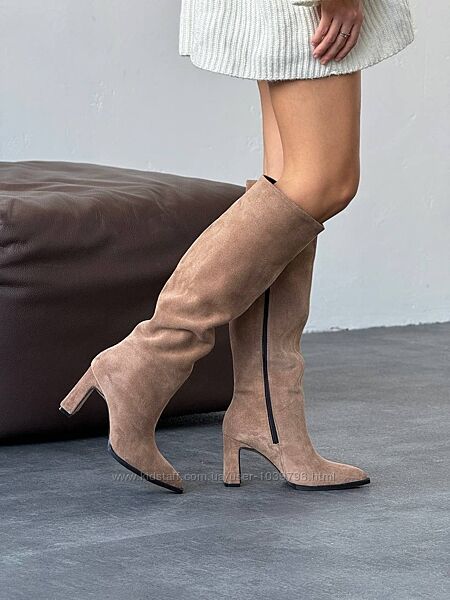Елегантні зимові чоботи на підборах. Шкіра люкс якість. Україна Харків