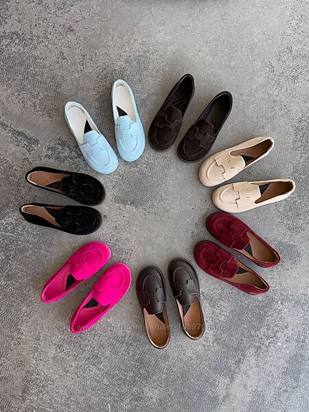 Туфлі лофери barefoot. Натуральна шкіра. Палітра кольорів. Виробник Україна