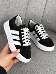 Жіночі кеди -Campuso-, натуральна замшева шкіра