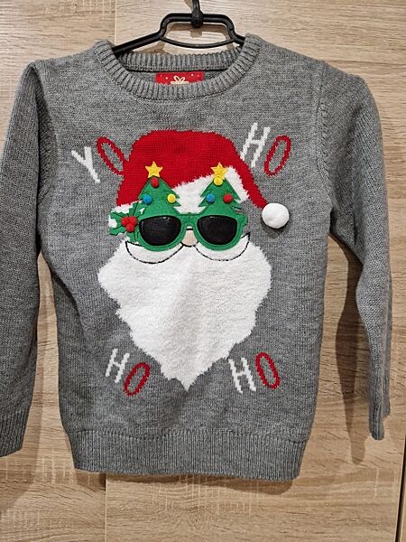 Зимовий новорічний светр Primark для хлопчика 6-8 р