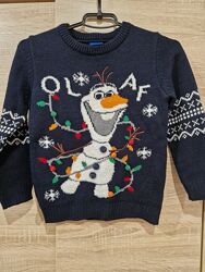 Зимовий новорічний светр Primark для хлопчика 6-8 р