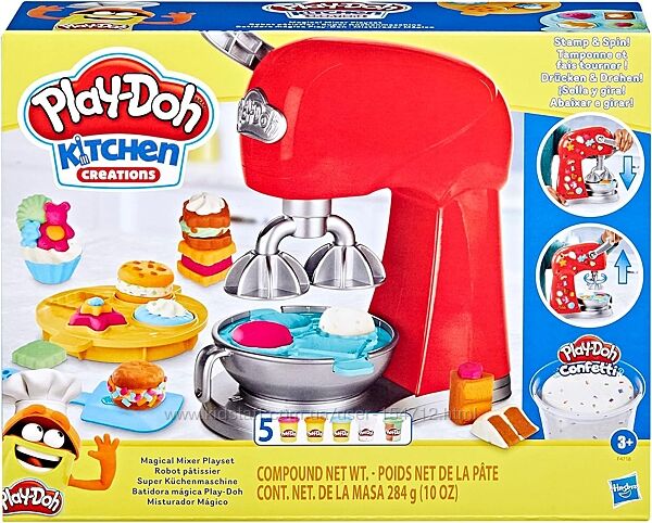 Play-Doh Kitchen Magical Mixer. Плей До магічний міксер, тістечка та десерт