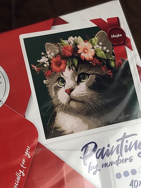  Картина за номерами  Весняний вінок Ideyka KHO6509