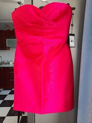 Коктейльное платье Adrianna Papell р. US 6 Eur 38 розовое в стиле Барби 