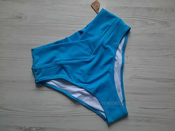 Бирюзовые высокие плавки трусики для купальника утяжка Victorias secret S