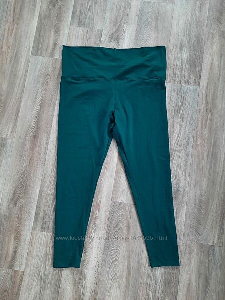 Зеленые леггинсы лосины спортивные хлопок Victorias Secret Pink XXL