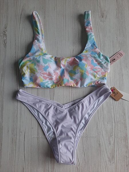 Нежный купальник с топом плавки бразилианы без пуш-апа Victorias secret M